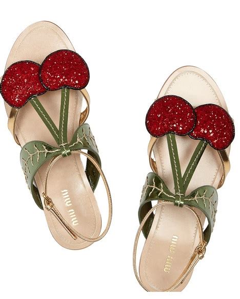 miu miu cherry shoes|miu miu shoes on sale.